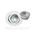 Einbauring-Set DECOCLIC DTW, rund, Einbau-Ø 6.8cm, inkl. MM76742, Dim-To-Warm, Weiß