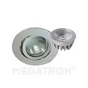 Einbauring-Set DECOCLIC DTW, rund, Einbau-Ø 6.8cm, inkl. MM76742, Dim-To-Warm, Eisen gebürstet