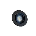 recessed luminaire DECOCLIC KOIN DIM round, swivelling, set of 1 IP20, black dimmable 7,6W 550lm 3000K 38° 38° CRI > 97