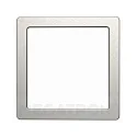 Magnetische Zierblende COVER UP zu LED Deckenleuchte PANO DIM CCT SQUARE, Stahl gebürstet, für 14 x 14cm (MT76114)