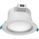recessed luminaire FILA DF Ø 15CM CCT Switch, switchable, multipower, with diffuser IP54, white  13,5 / 18