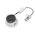 Megatron recessed downlight MTP FILA UGR Ø172MM rigid, CCT Switch, UGR < 19, multipower IP54/IP20, white 