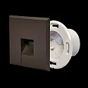 nobilé LED Wandeinbauleuchte STAIR 68 SCCT, eckig, 1,5W, 3000K, 60lm, IP40, schwarz matt