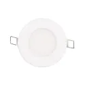 LED Einbau-Panel FLAT 85 R SCCT MP, IP44, rund, Ø 8.5cm, 5W (Multipower) 3000/4000/5700K, schaltbar, weiß
