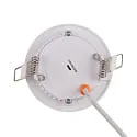 nobilé LED Einbau-Panel FLAT 85 R SCCT MP, IP44, rund, Ø 8.5cm, 5W (Multipower) 3000/4000/5700K, schaltbar, weiß