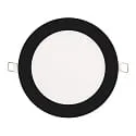 LED Einbau-Panel FLAT 145 R SCCT DIM C, IP44, rund, Ø 14.5cm, 8W 3000/4000/5700K, dimmbar, schwarz
