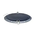 nobilé recessed downlight LED PANEL FLAT 300 R 840 350MA PRISM round, UGR < 19, excl. LED driver IP20, mat, titanium dimmable