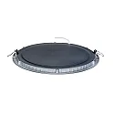 nobilé recessed downlight LED PANEL FLAT 300 R 840 350MA PRISM round, UGR < 19, excl. LED driver IP20, mat, titanium dimmable