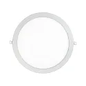LED Einbau-Panel FLAT 300 R, IP20, Ø 29.5cm, 350mA (exkl. BG), UGR<19, 10W 3000K 1100lm 90°, Titan matt