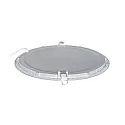 nobilé recessed downlight LED PANEL FLAT 300 R 830 350MA PRISM round, UGR < 19, excl. LED driver IP20, mat, titanium dimmable