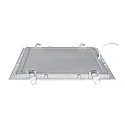 nobilé LED Einbau-Panel FLAT 300 Q, IP20, 29 x 29cm, 350mA (exkl. BG), UGR<19, 10W 3000K 1100lm 90°, Titan matt
