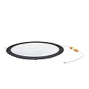 nobilé LED Einbau-Panel FLAT 300 R SCCT, IP20, Ø 29.5cm, 350mA, 10W 3000/4000/5700K 1000lm 90°, UGR<19, schwarz