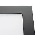 nobilé LED Aufbau-Panel FLAT 170 Q SCCT MP, IP44, eckig, 17 x 17cm, 10W (Multipower) 3000/4000/5700K, schaltbar, schwarz