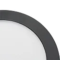 nobilé LED Aufbau-Panel FLAT 170 R SCCT DIM C, IP44, rund, Ø 17cm, 10W 3000/4000/5700K, dimmbar, schwarz