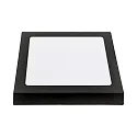 nobilé surface downlight LED PANEL FLAT 220 Q SCCT DIM C square, CCT Switch IP44, black dimmable