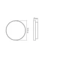 nobilé surface luminaire WD 300 R MP SENSOR RF with sensor, CCT Switch, radio controllable, switchable, multipower IP44, black 