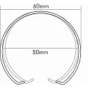 nobilé Zubehör für EBL C 3840 / C 1830 - Sprengring 5cm, Chrom