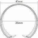 nobilé Zubehör für EBL C 3840 / C 3860 - Sprengring 3.5cm, Chrom