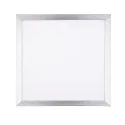 Recessed LED luminaire LED PANEL FLAT Q1, aluminum, 18W, warm white, 1-10V dimmable