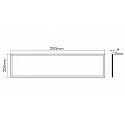 nobilé LED PMMA Diffusorleuchte KS-N-DIF18, Länge 124.5cm, dimmbar 1-10V, 40W 3000K 3600lm 120°