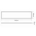nobilé LED Pendelleuchte LED PANEL R3ST uplight, UGR<19, klare Abdeckung, 41W 4000K, DALI/Push dimmbar