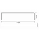 nobilé LED PMMA Diffusorleuchte KS-N-DIF17 für BAP, UGR<19, Up/Down, IP40, Länge 120cm, nicht dimmbar, 38W 3000K 2500+1100lm 120°