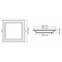 LED Einbauleuchte LED GLAS PANEL 160 Q, 10W 3000K - Nachfolgermodell verfügbar - NO-1560906112