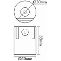 nobilé Zubehör für LED PANEL Q1,Q2,R2 (alu) - Wand-/Deckenmontage Set, 4-teilig