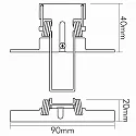 nobilé Accessories for LED PANEL FLAT (aluminum) - recessed mounting springs, set of 2