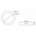 nobilé LED panel LED PANEL AUFBAU 300 R DTW round, Dim-To-Warm, dimmable 20W 150 - 1500lm 2000 - 3000K 120° 120° CRI >80