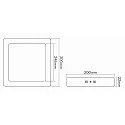 nobilé LED panel LED PANEL AUFBAU 300 Q DTW square, Dim-To-Warm, dimmable 20W 140 - 1400lm 2000 - 3000K 120° 120° CRI >80