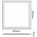 nobilé LED panel LED PANEL Q2S UGR<19 TUNABLE WHITE DALI for VDU workstation, DALI controllable, tunable white, UGR < 19