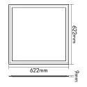 nobilé LED Panel Q2S UGR19, 28W, SCCT, dimmbar, IP40, weiß