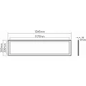 nobilé LED Panel FLAT R2S, IP40 IK07, 124.5 x 30.8 x 0.9cm, 37W 3000K 3900lm 120°, UGR<22, 1-10V dimmbar, weiß