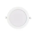 LED Einbau-Panel FLAT 130 R SCCT, IP20, rund, Ø 17cm, 350mA (exkl. BG), 11W 3000/4000/5700K 1100lm 120°, schwarz