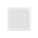 LED Einbau-Panel FLAT 130 Q SCCT, IP20, eckig, 17 x 17cm, 350mA (exkl. BG), 11W 3000/4000/5700K 1200lm 120°, weiß