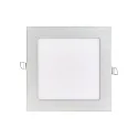 LED Einbau-Panel FLAT 130 Q, IP20, 17 x 17cm, 350mA (exkl. BG), dimmbar, 10W 4000K 1050lm 120°, Titan matt