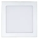 LED Einbau-Panel FLAT 130 Q DTW, IP20, eckig, 17 x 17cm, 350mA (exkl. BG), 11W 2000-3000K 60-1000lm 120°, dim-to-warm, Titan