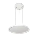 LED Pendel-Panel R400, IP20 IK04, Ø 40cm, flickerfrei, DALI/Push dimmbar, inkl. BG, weiß, 26W 4000K 110°