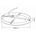 nobilé ceiling mounting LED PANEL R Ø 600MM / Ø 780MM round, mechanical, white
