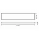nobilé LED Aufbaupanel 1247x310 UGR19, 38W, 4000K, IP20, weiß