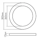 nobilé LED Multi Panel 300R IP44 SCCT LED Deckenleuchte, rund, 24W, 3000/4000/6000K, IK03, IP44, weiß
