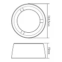 nobilé Zubehör für LED HIGH BAY 46 - PMMA-Reflektor 60°