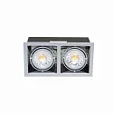 LED Einbauleuchte LED MINI KARDAN E2, 2-flammig, CRi>90, dimmbar, kardanisch, Titan matt, 18W 3000K 24°