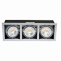 LED Einbauleuchte LED MINI KARDAN E3, 3-flammig, CRi>90, dimmbar, kardanisch, Titan matt, 21W 3000K 38°