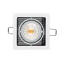 LED Downlight MINI KARDAN E1 BIO, eckig, 1-flammig, 38°, 7W, 4000K, IP40, titan matt