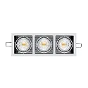 LED Downlight MINI KARDAN E3 BIO, eckig, 3-flammig, 38°, 3x 7W, 4000K, IP40, titan matt