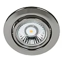 Einbaustrahler DOWNLIGHT C 3830, Ø 8.8cm, schwenkbar, schwarz-Chrom