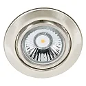 Einbaustrahler DOWNLIGHT C 3830, Ø 8.8cm, schwenkbar, Nickel gebürstet