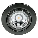 Einbaustrahler DOWNLIGHT C 3830, Ø 8.8cm, schwenkbar, schwarz